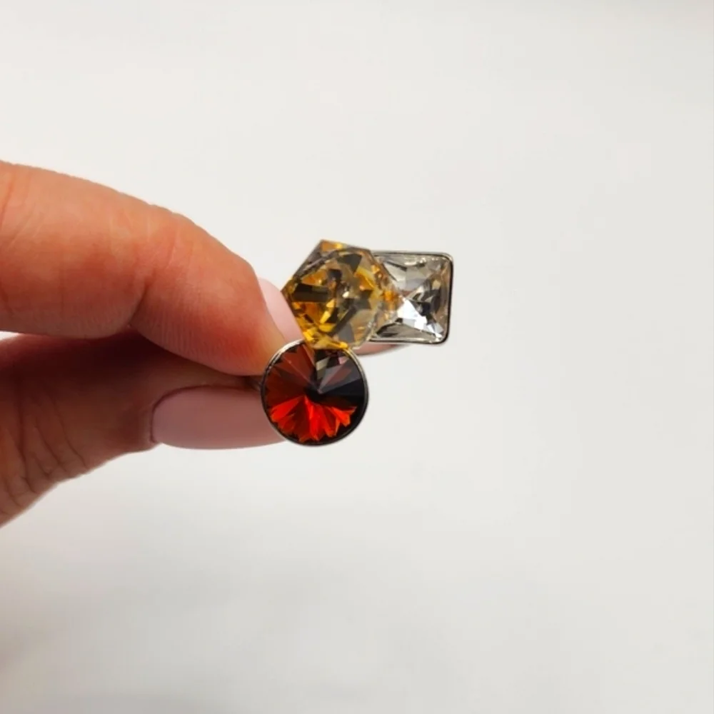 NEW‼️Elegant Ring with Brown and Tan Stones